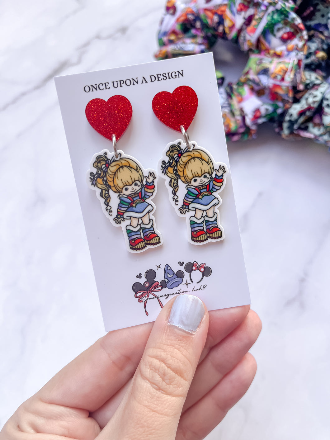 Rainbow Girl Dangle Earrings