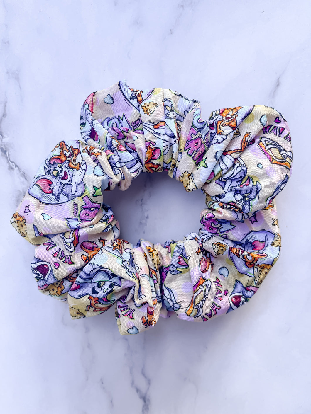 Cat and Mouse Scrunchie