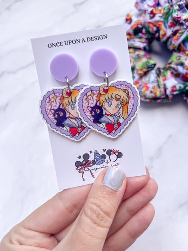 Moon Princess Dangle Earrings