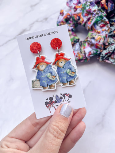 London Bear Dangle Earrings