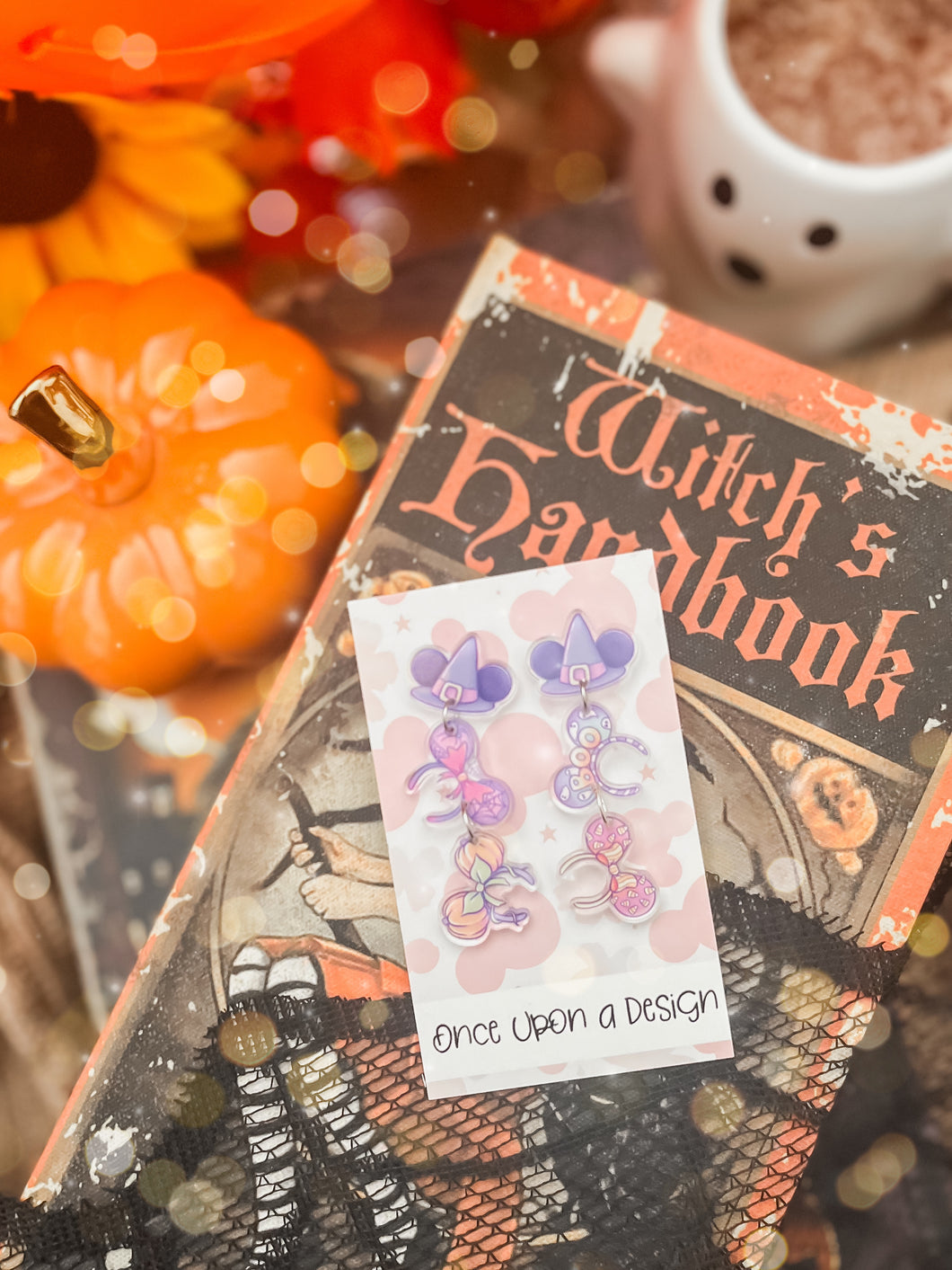 Halloween Headwear Tier Drop Dangle Earrings