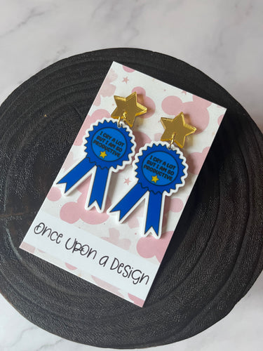 Crying and Productive Dangle Earrings