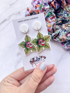 Tree Star Dangle Earrings