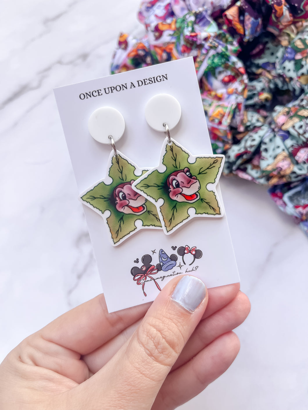 Tree Star Dangle Earrings