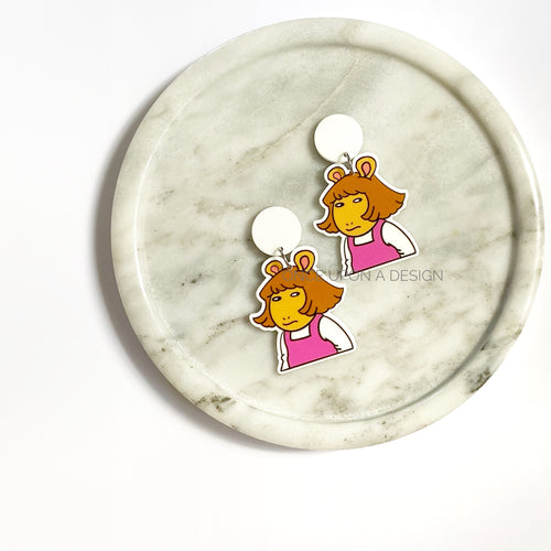 “DW” Dangle Earrings