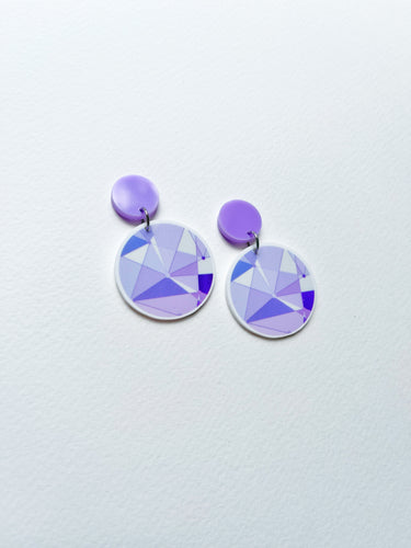 “Purple Wall” Dangle Earrings